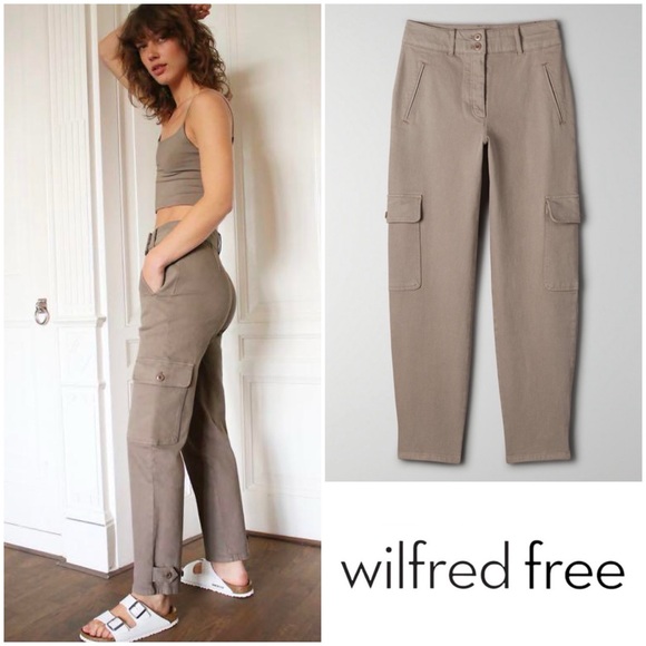 Aritzia Pants - WILFRED FREE • Modern Cargo Pant in Gd Basalt Grey • 0